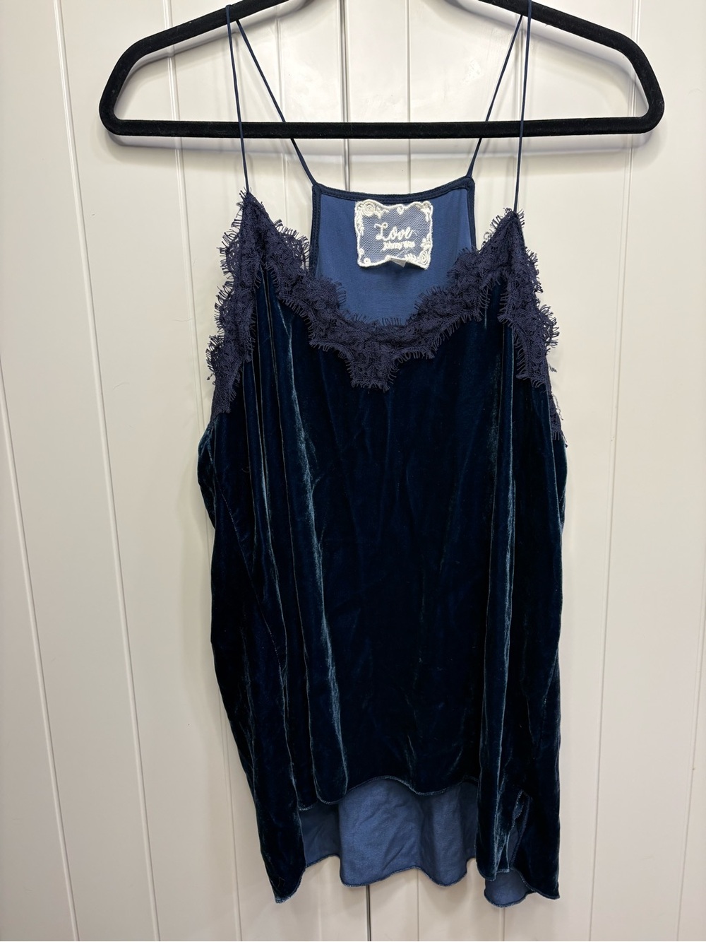 Love Johnny Was Meredith Velvet Cami Luxury Rayon Silk Cami XL